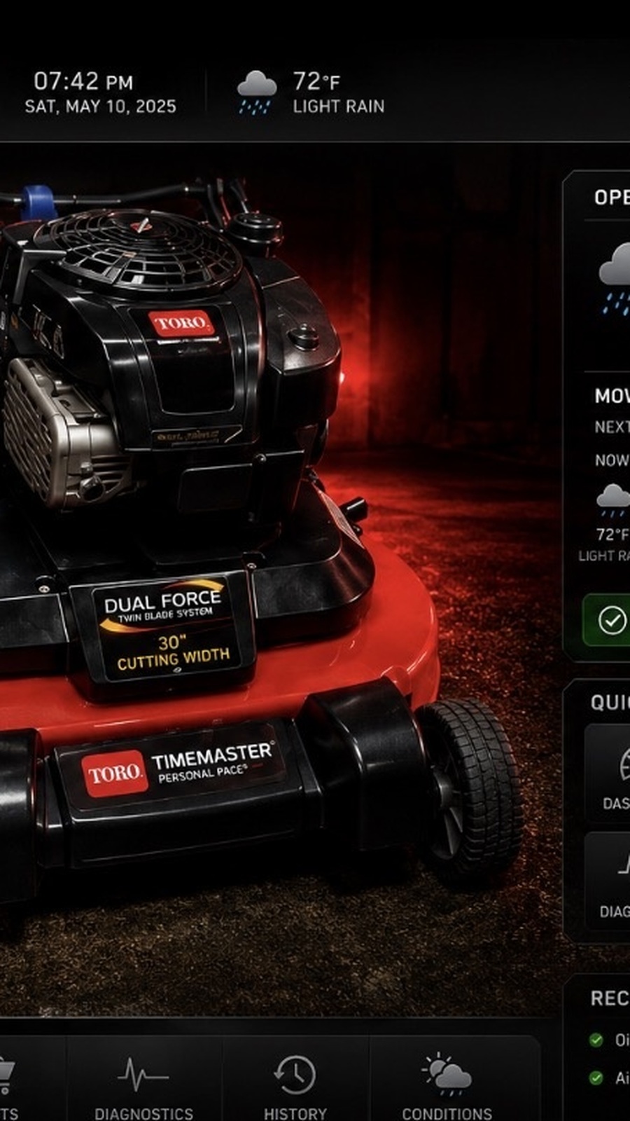 Toro TimeMaster mobile OEM console